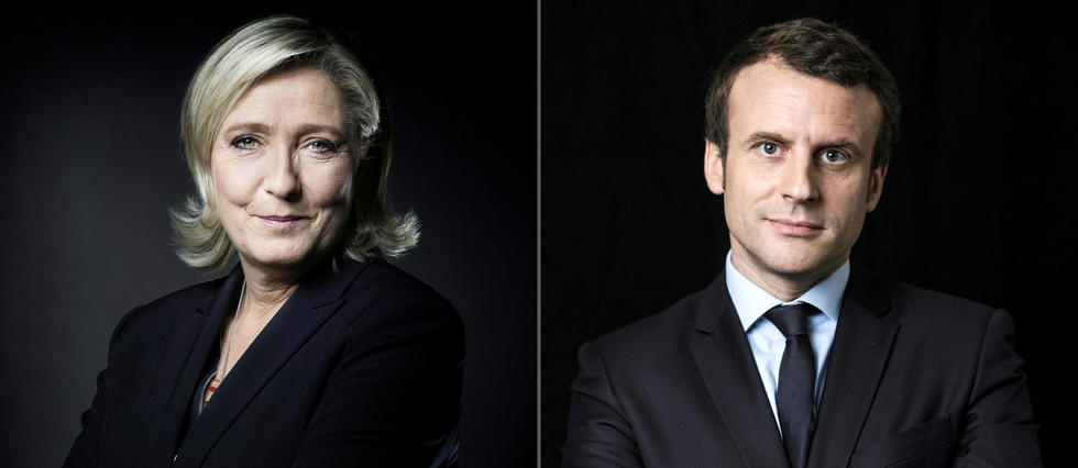 Le Pen et Macron - élections présidentielles