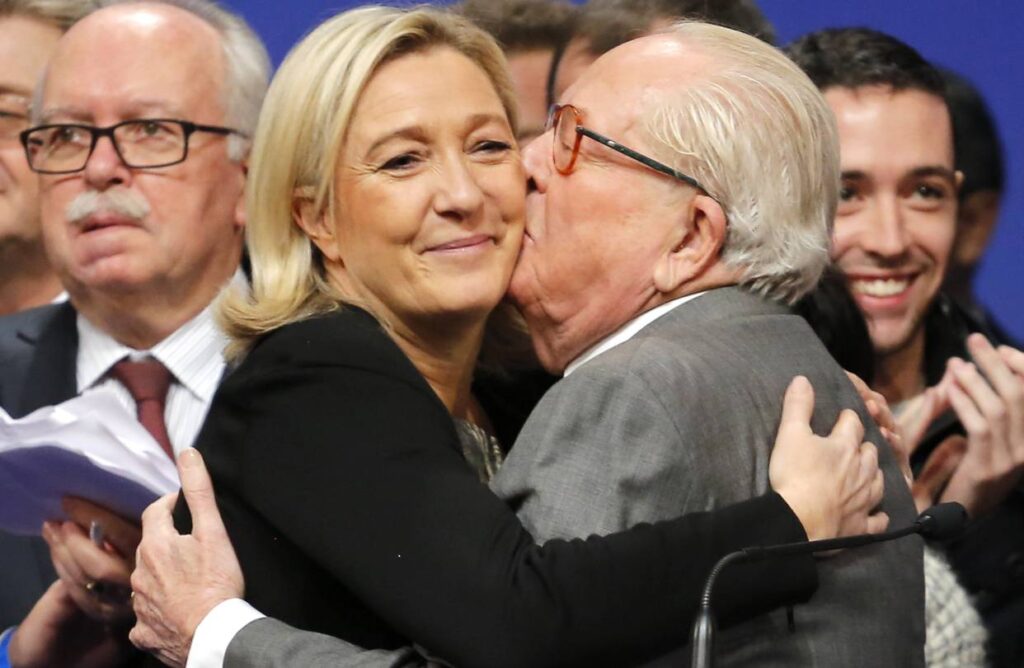 Le pen and her Father