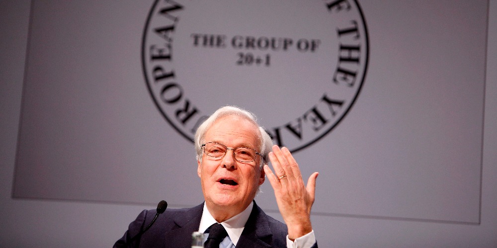 Président exécutif du Groupe Rothschild de Rothschild après avoir reçu le prix du banquier européen de lannée 2011 lors de la semaine Euro Finance de Francfort