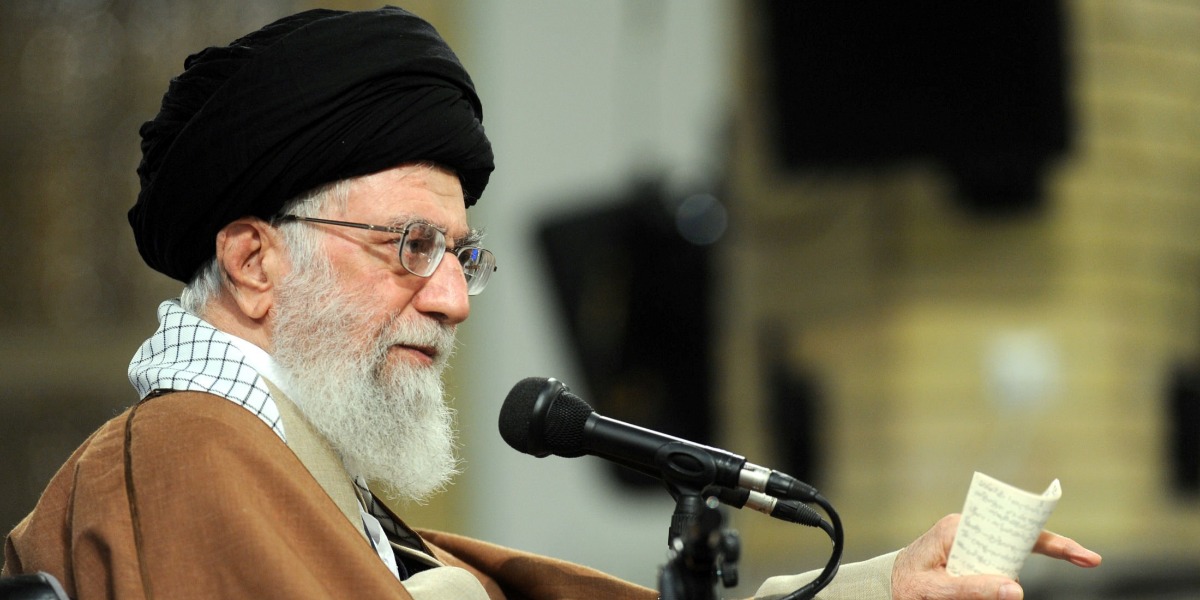 Le chef suprême de lIran Ayatollah Ali Khamenei