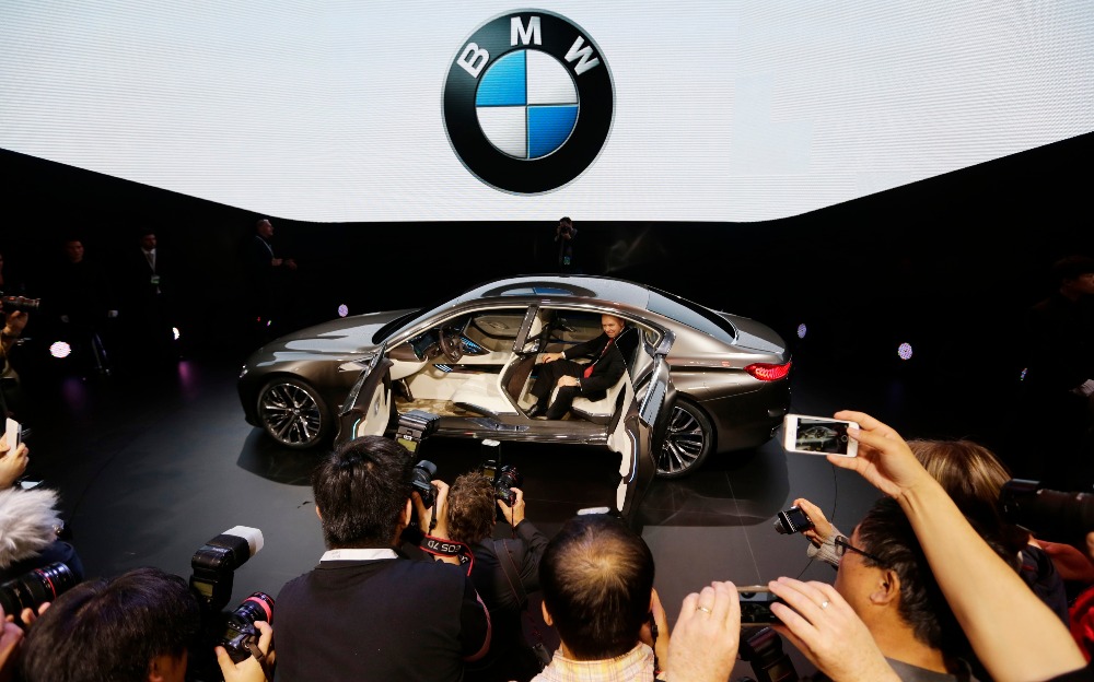 Un concept-car BMW Vision Future Luxury est présenté à Auto China 2014 à Pékin